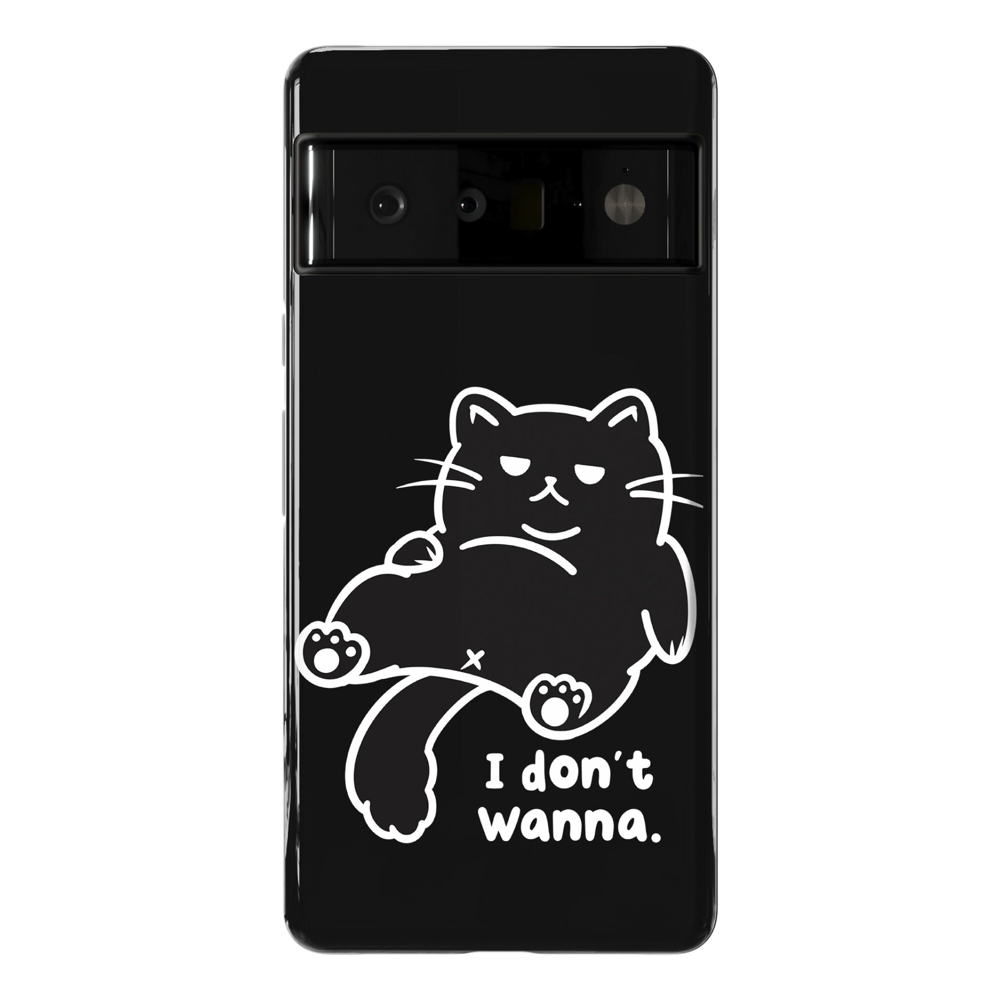 I Don't Wanna (black) Phone Case