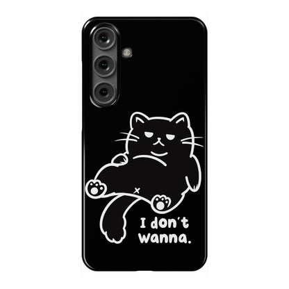 I Don't Wanna (black) Phone Case