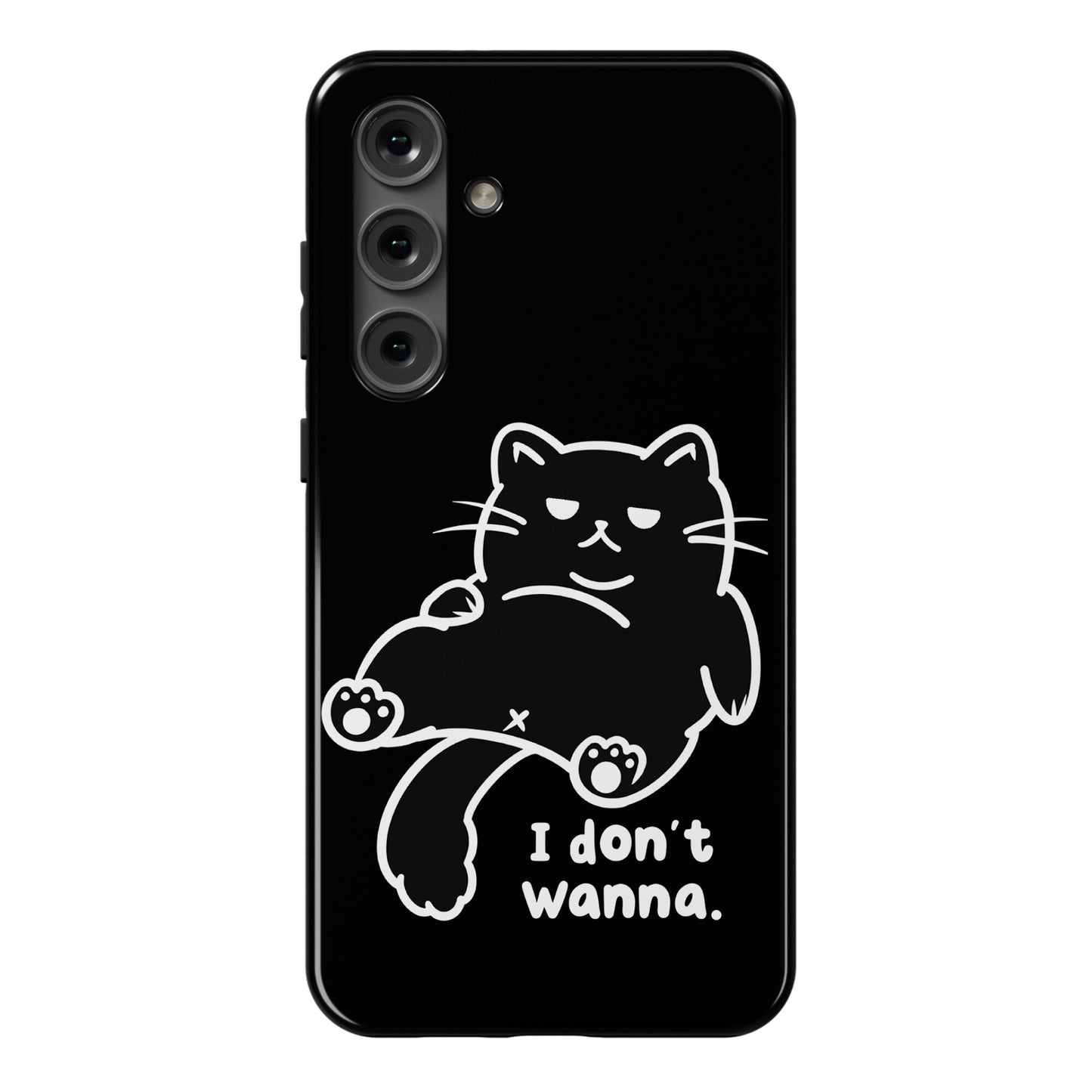 I Don't Wanna (black) Phone Case