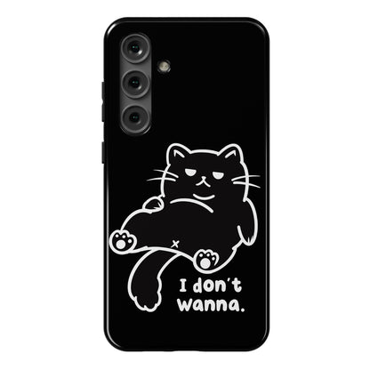 I Don't Wanna (black) Phone Case
