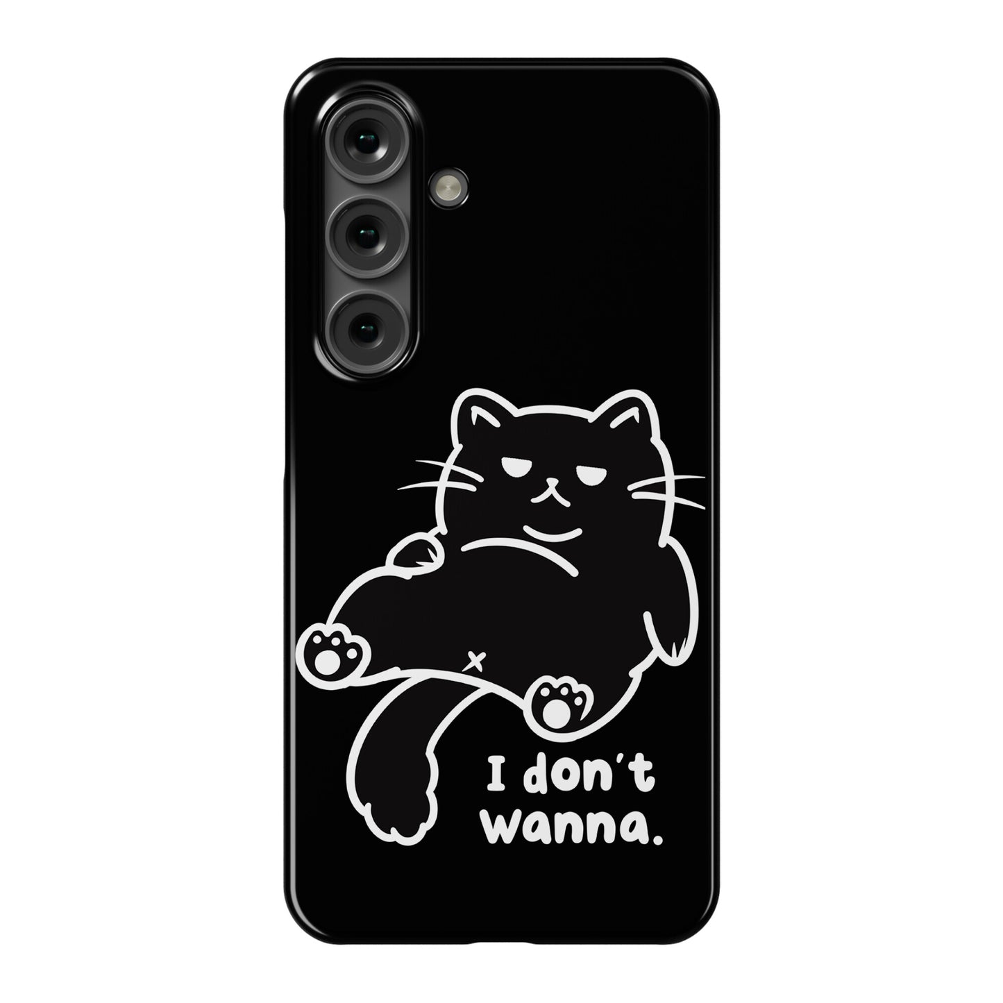 I Don't Wanna (black) Phone Case