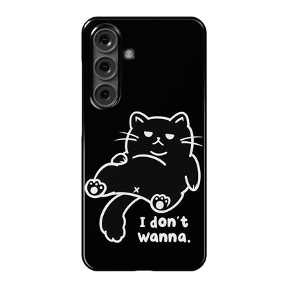 I Don't Wanna (black) Phone Case