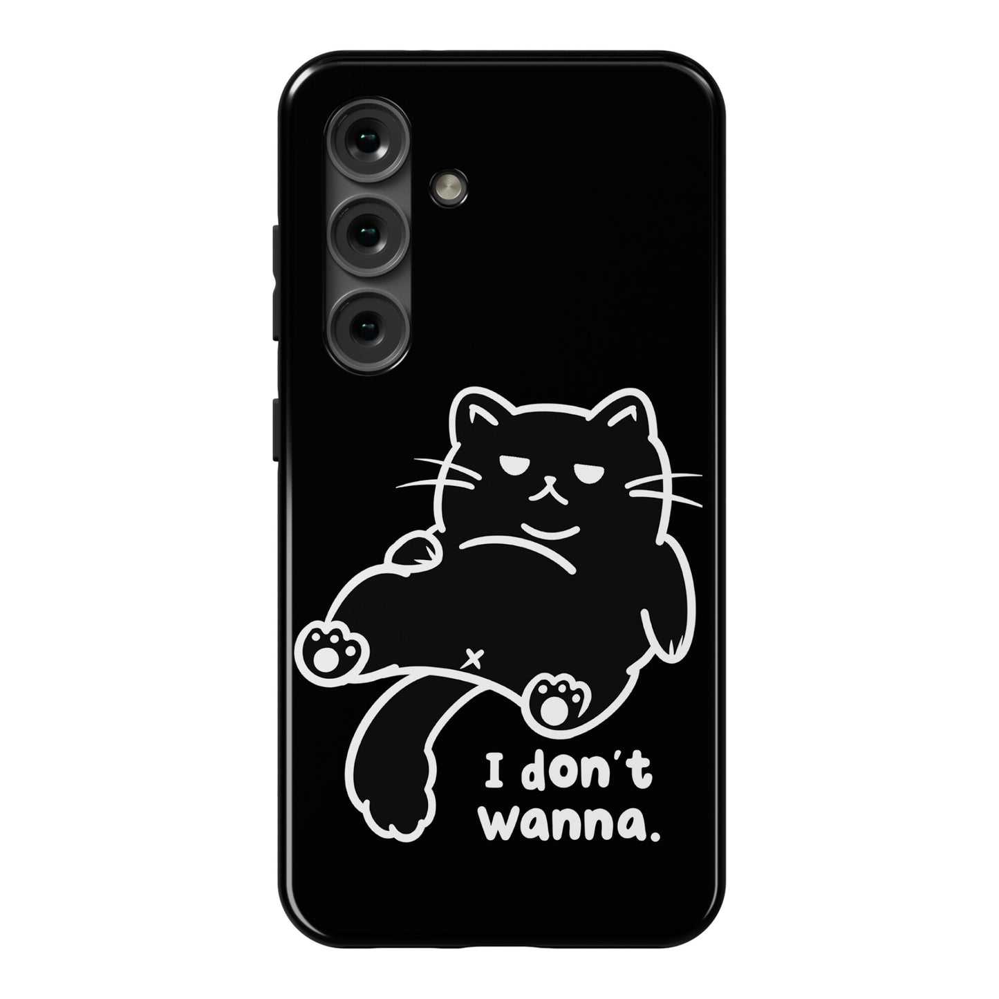 I Don't Wanna (black) Phone Case