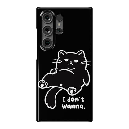 I Don't Wanna (black) Phone Case