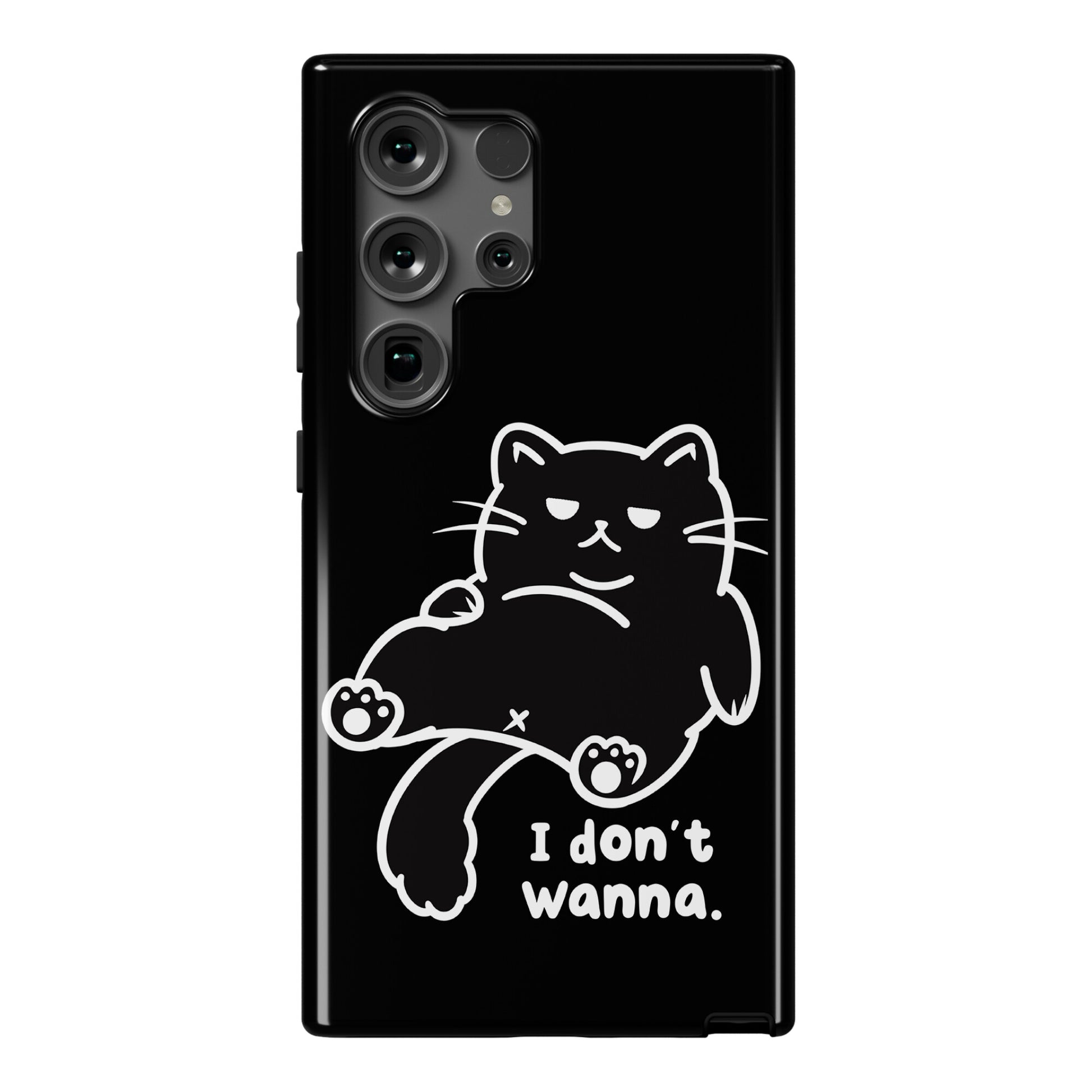 I Don't Wanna (black) Phone Case
