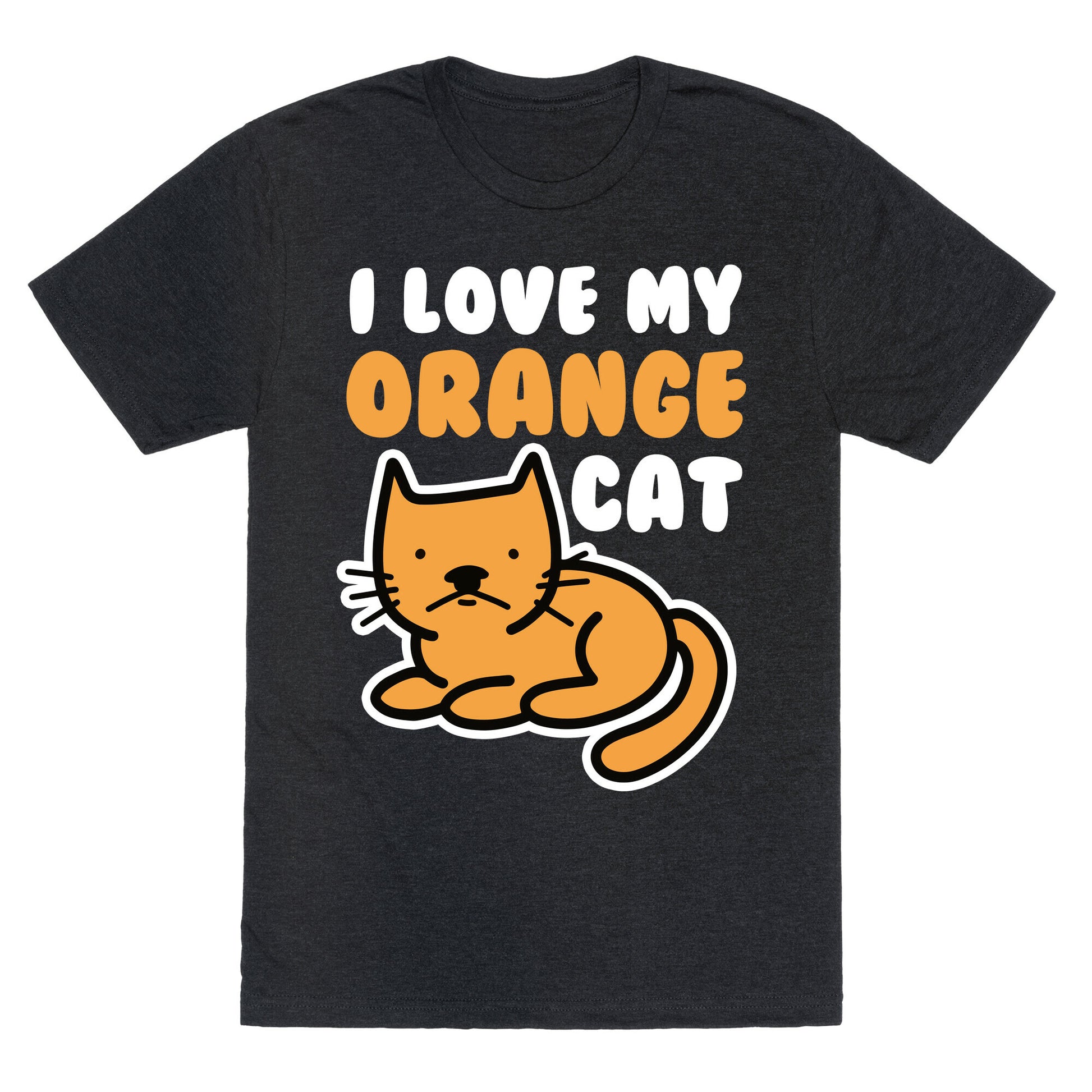 I Love My Orange Cat Unisex Triblend Tee