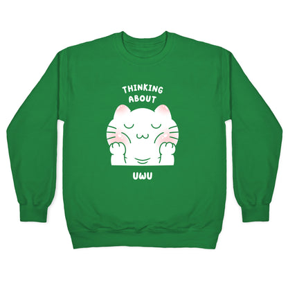 Thinking About Uwu Crewneck Sweatshirt