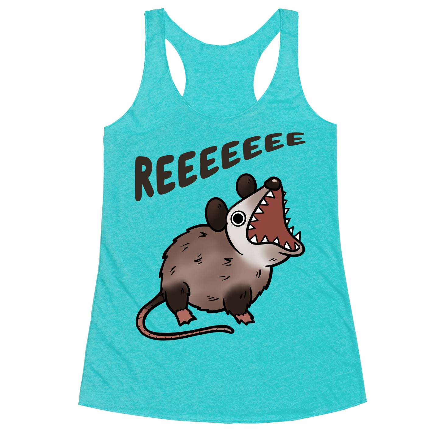 Reeeeeee Possum Racerback Tank