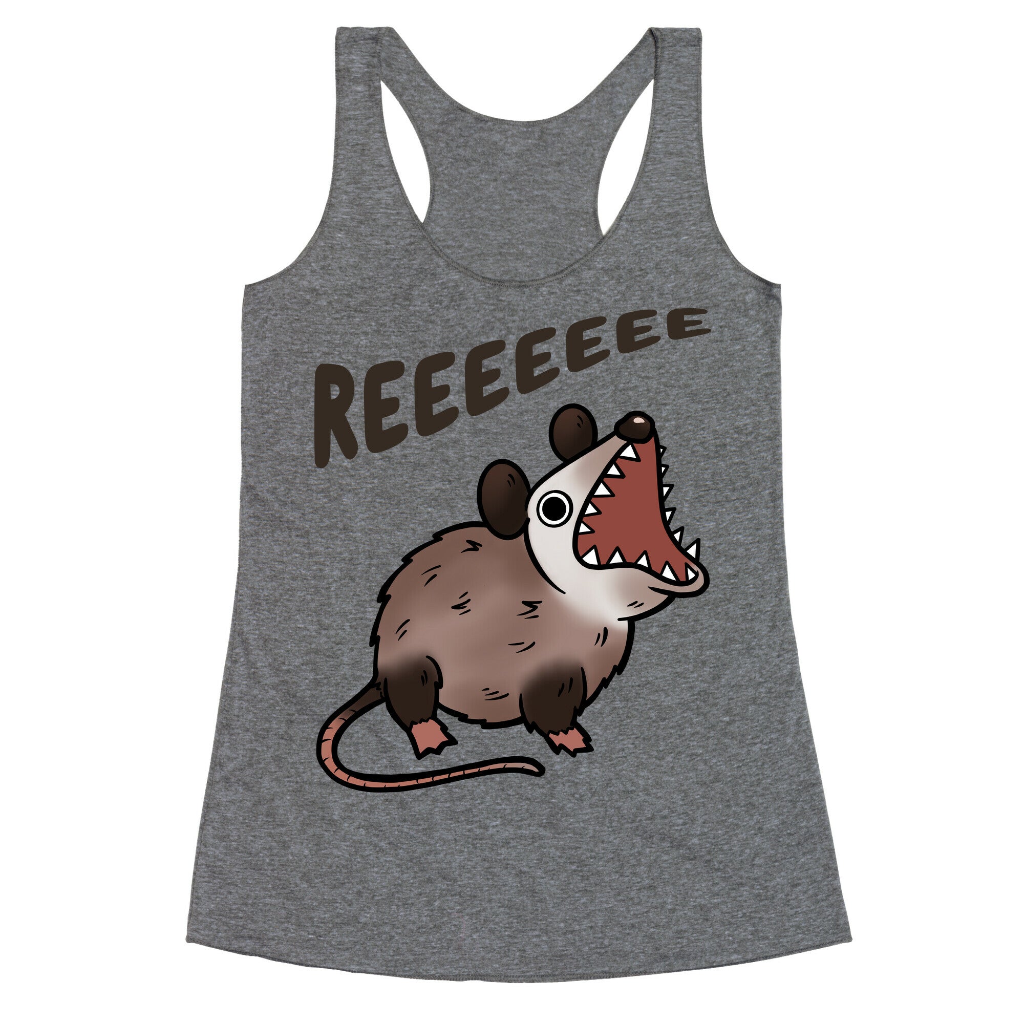 Reeeeeee Possum Racerback Tank