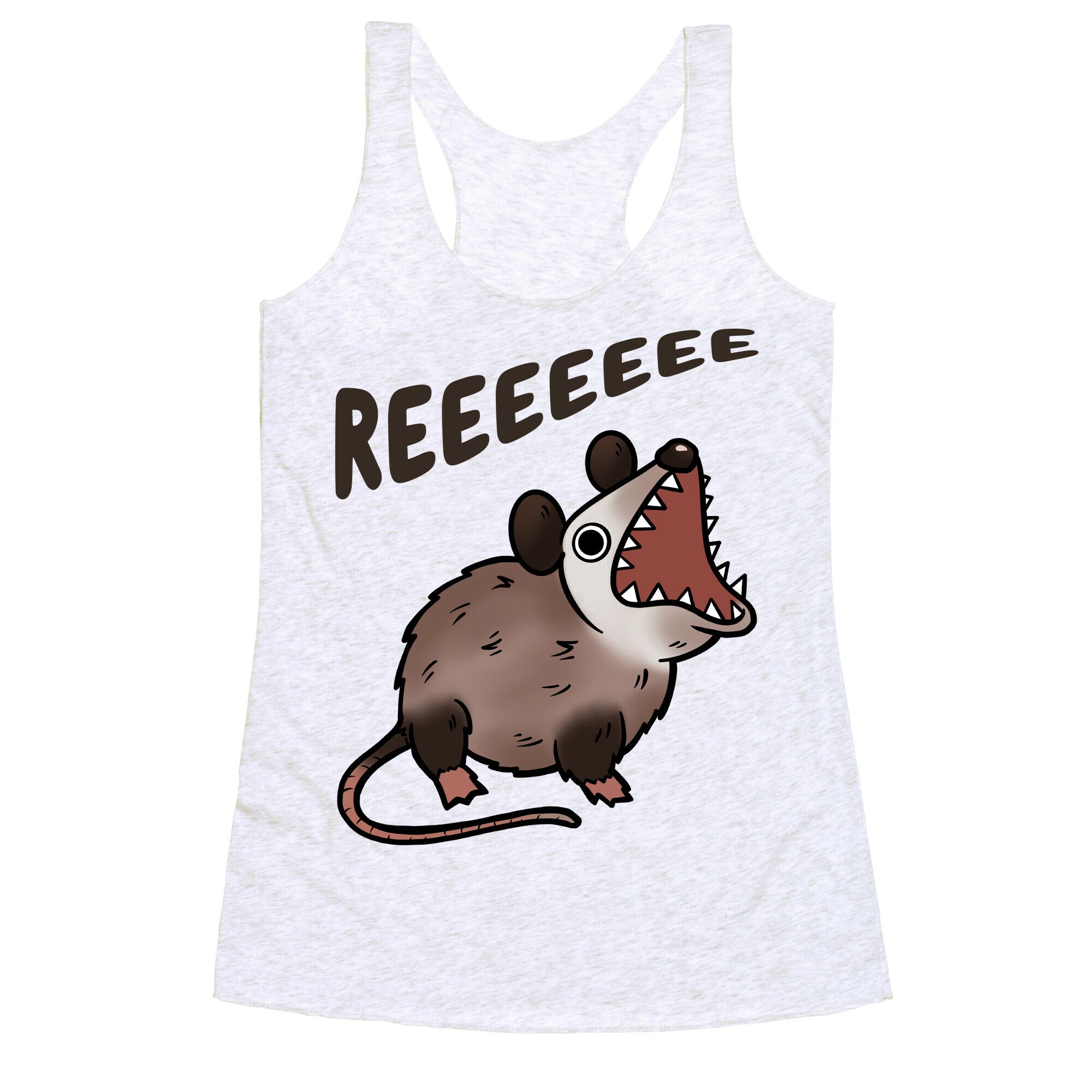 Reeeeeee Possum Racerback Tank