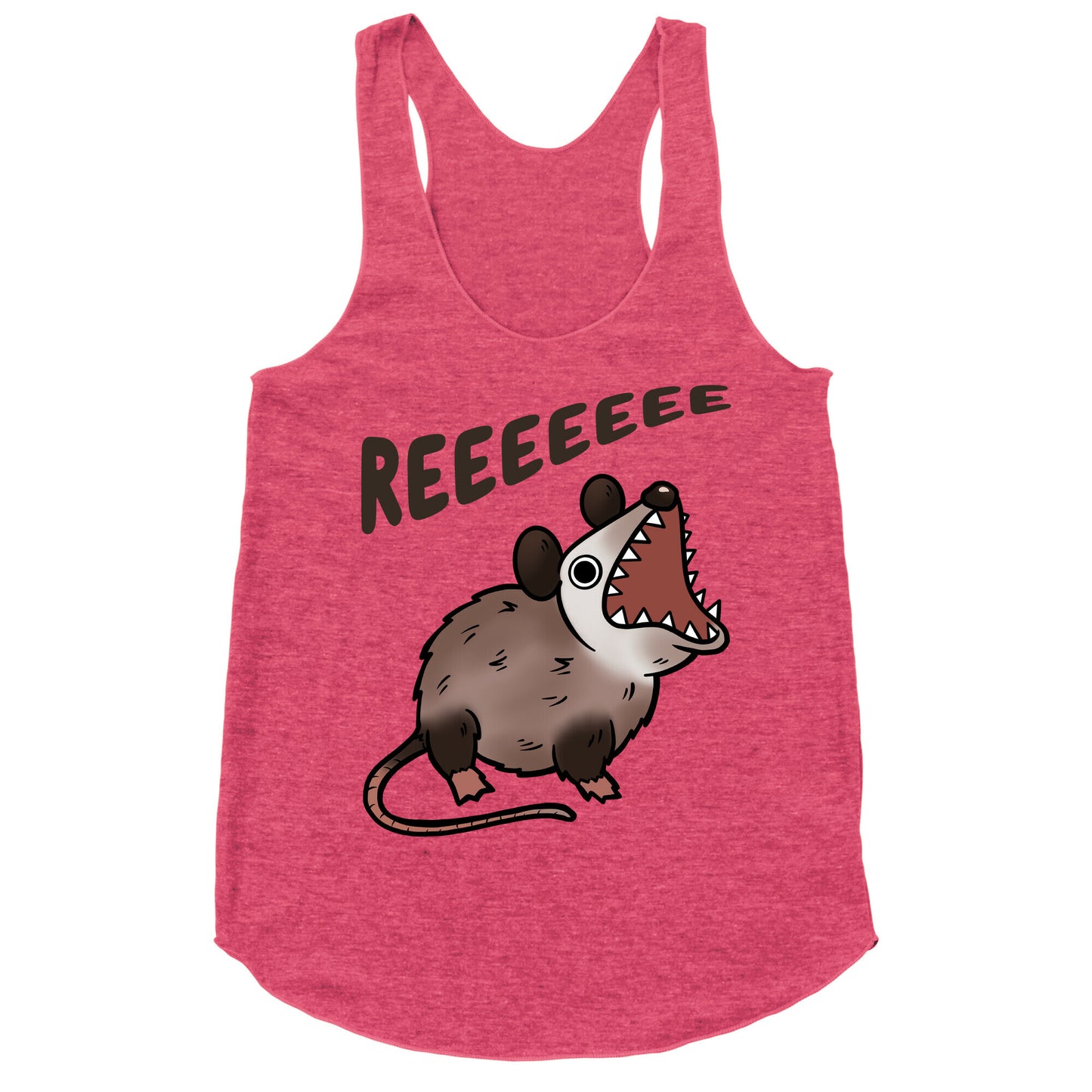 Reeeeeee Possum Racerback Tank