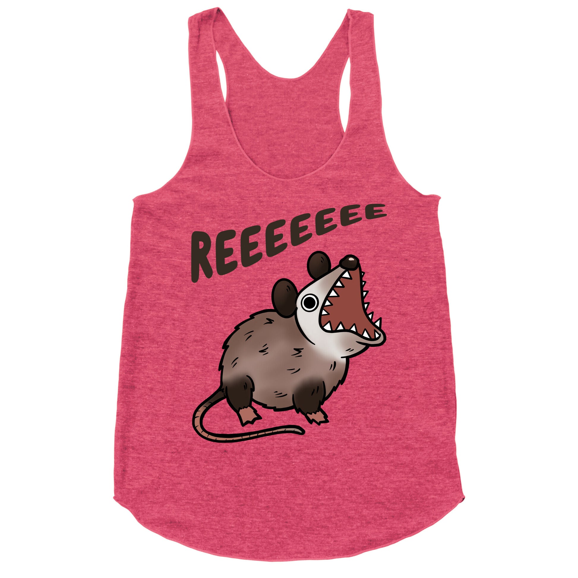 Reeeeeee Possum Racerback Tank