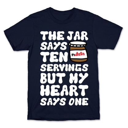Nutella Servings Of The Heart T-Shirt