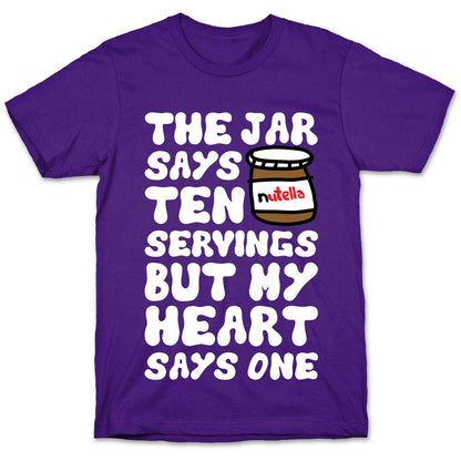 Nutella Servings Of The Heart T-Shirt