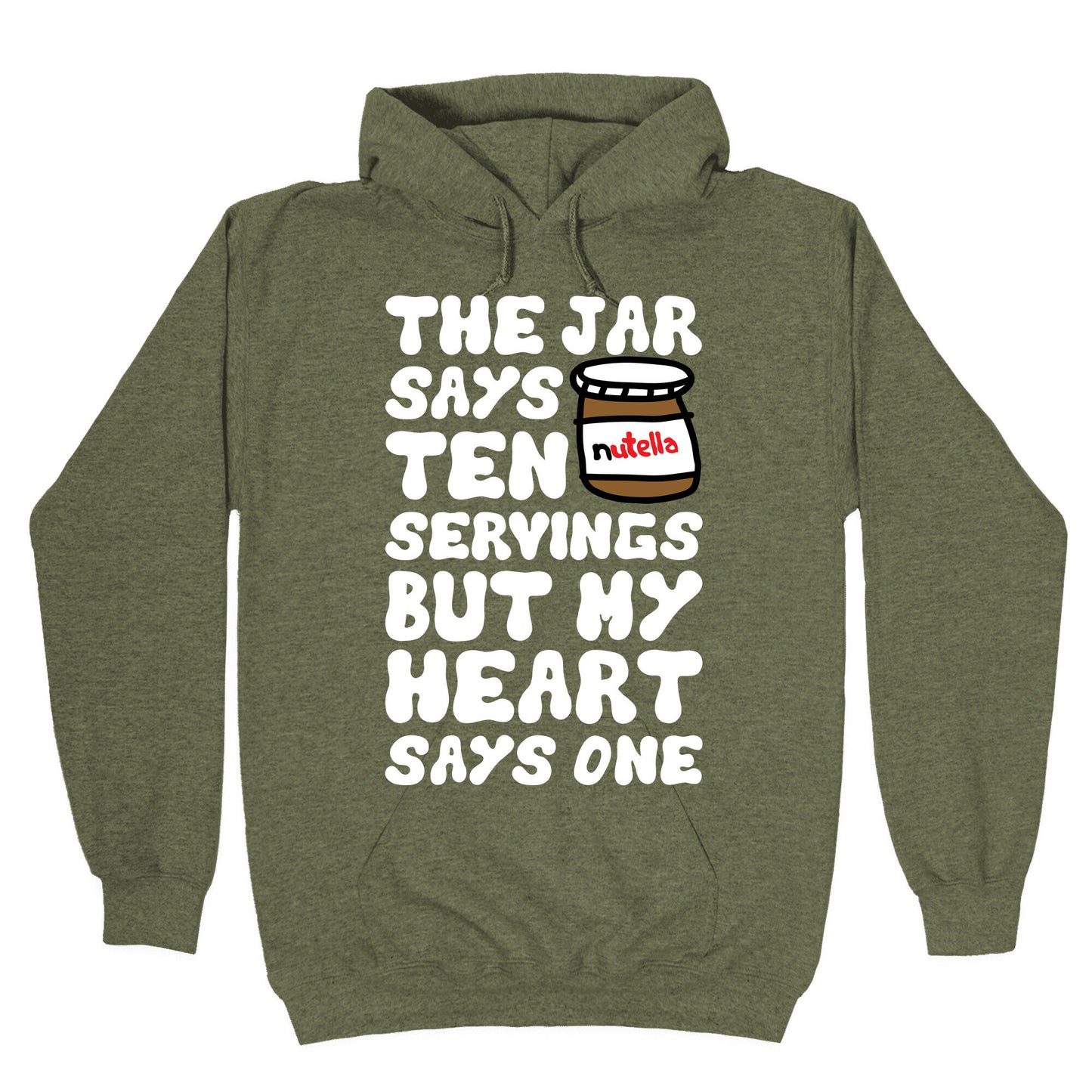 Nutella Servings Of The Heart Hoodie