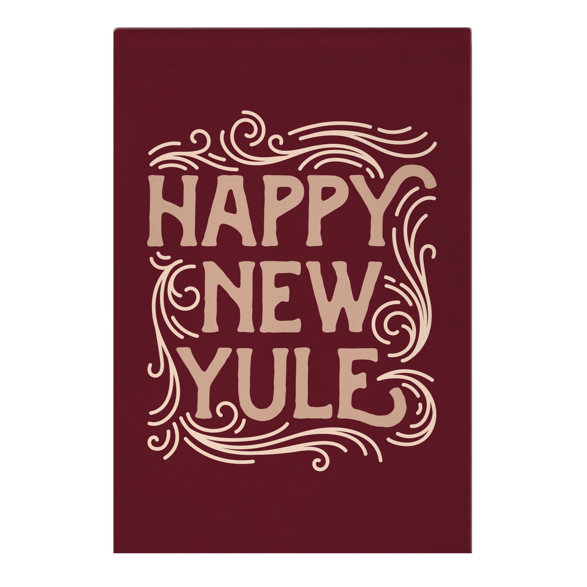 Happy New Yule Garden Flag