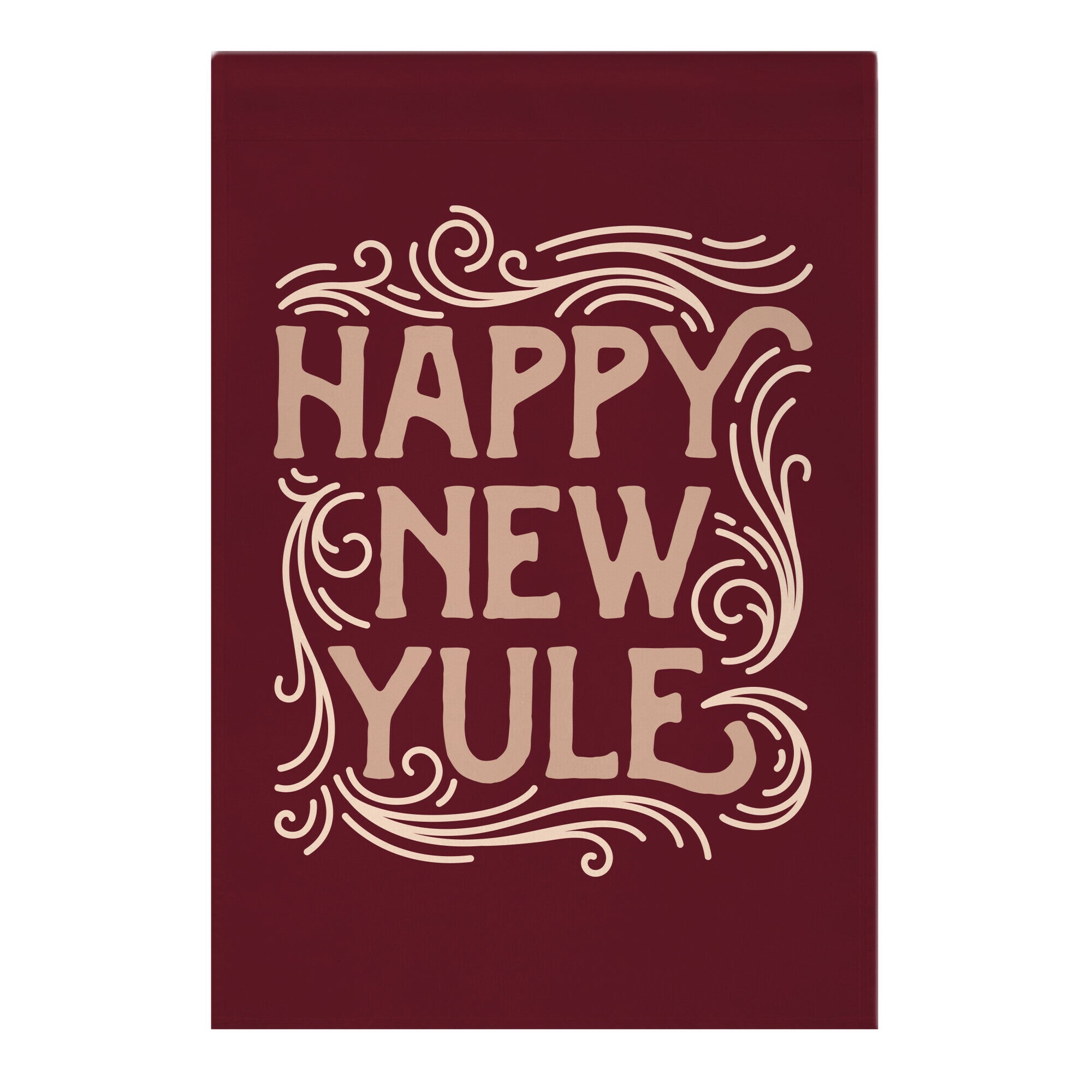 Happy New Yule Garden Flag