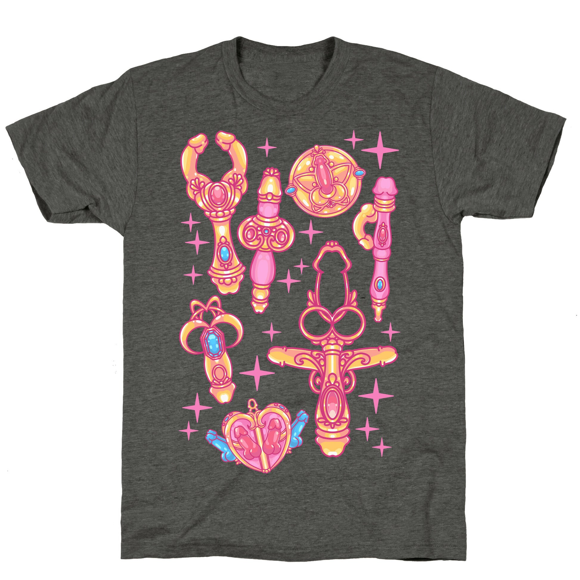 Magical Girl Peens Pattern Unisex Triblend Tee