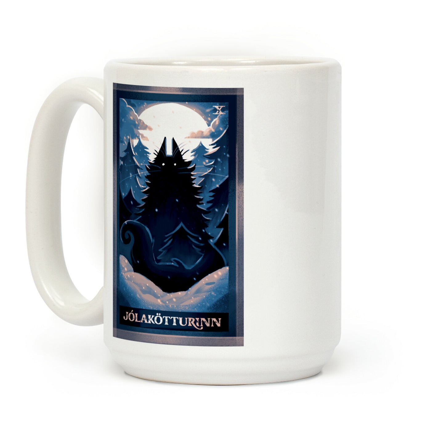 Yule Cat Tarot Card Jlaktturinn Coffee Mug
