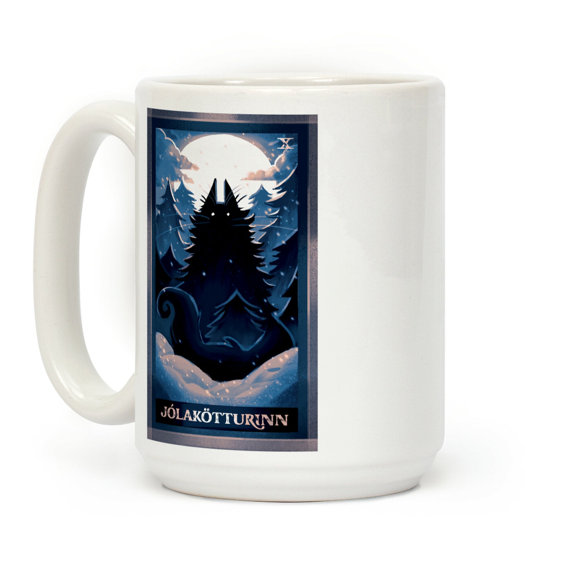 Yule Cat Tarot Card Jlaktturinn Coffee Mug