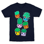Cute Cartoon Succulents T-Shirt