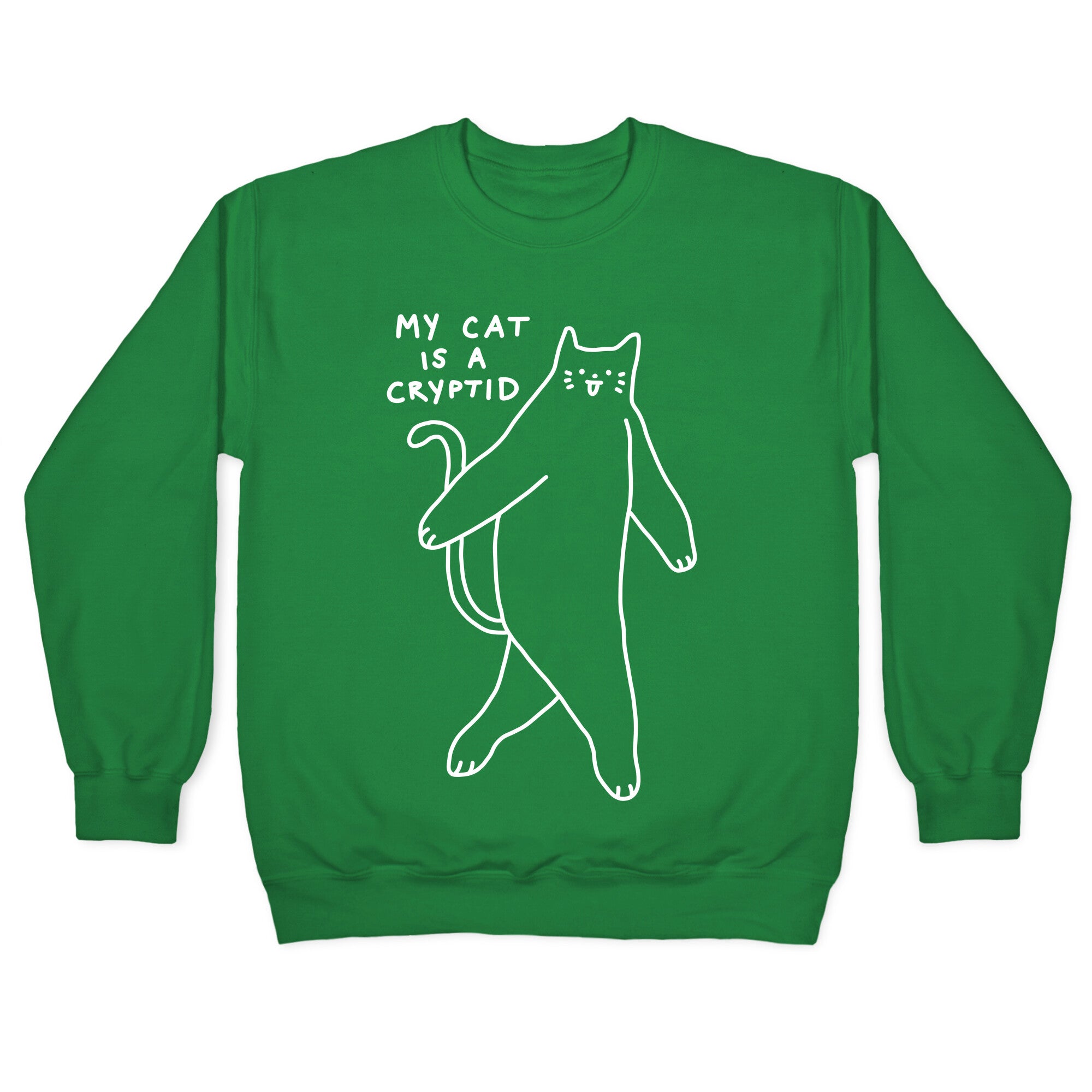 My Cat Is A Cryptid Crewneck Sweatshirt
