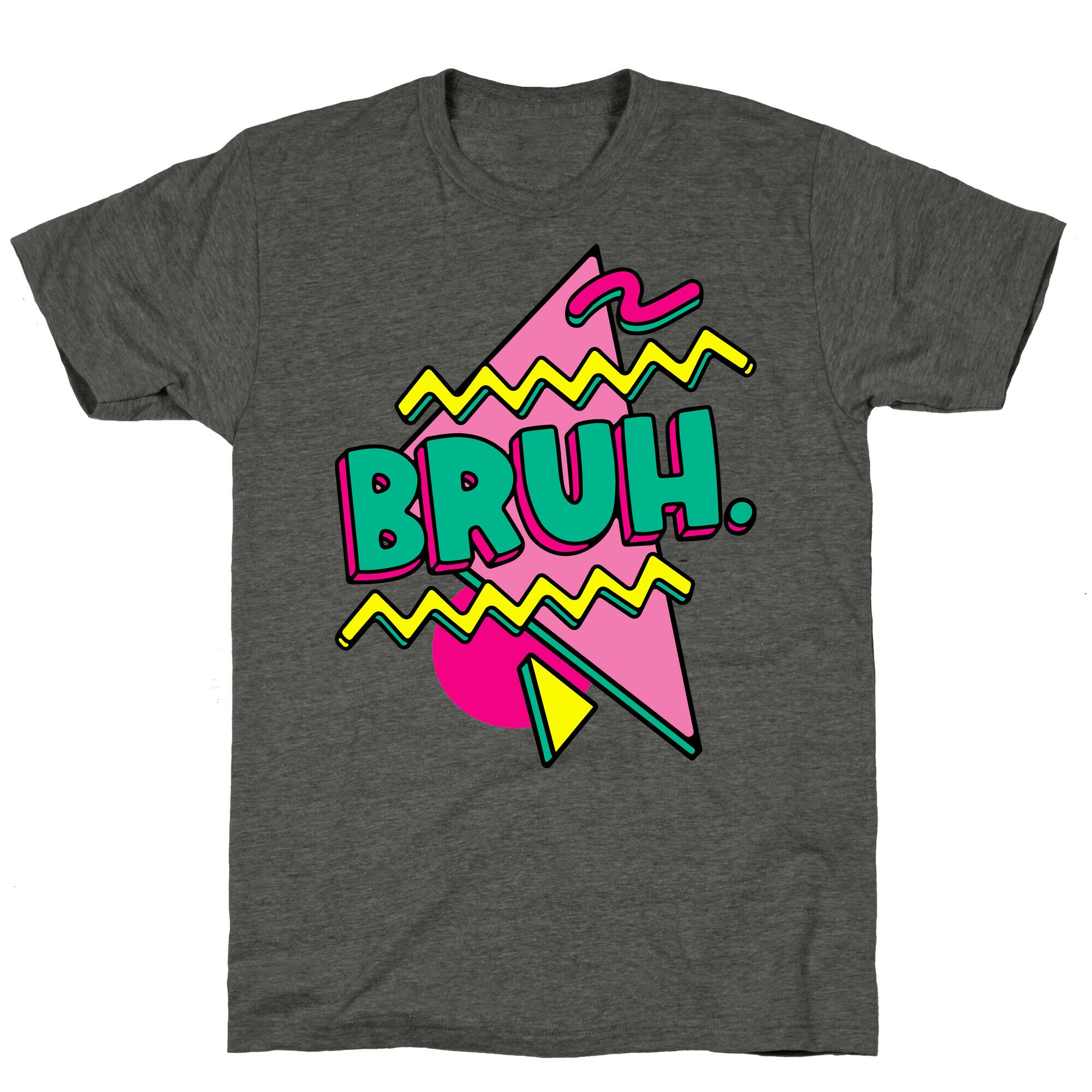 Bruh 90s Parody Unisex Triblend Tee