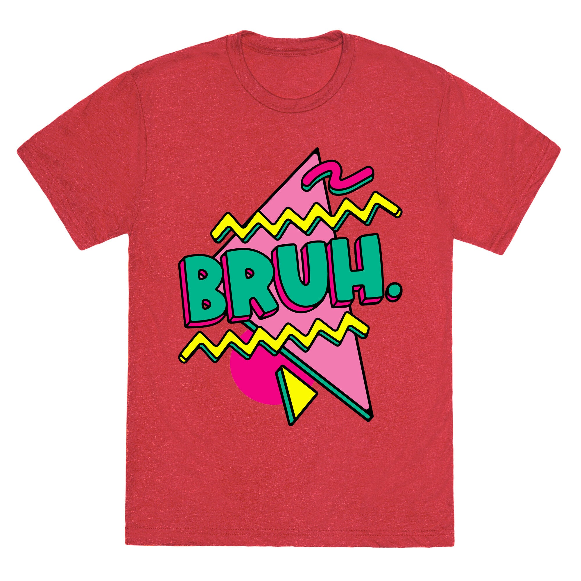 Bruh 90s Parody Unisex Triblend Tee