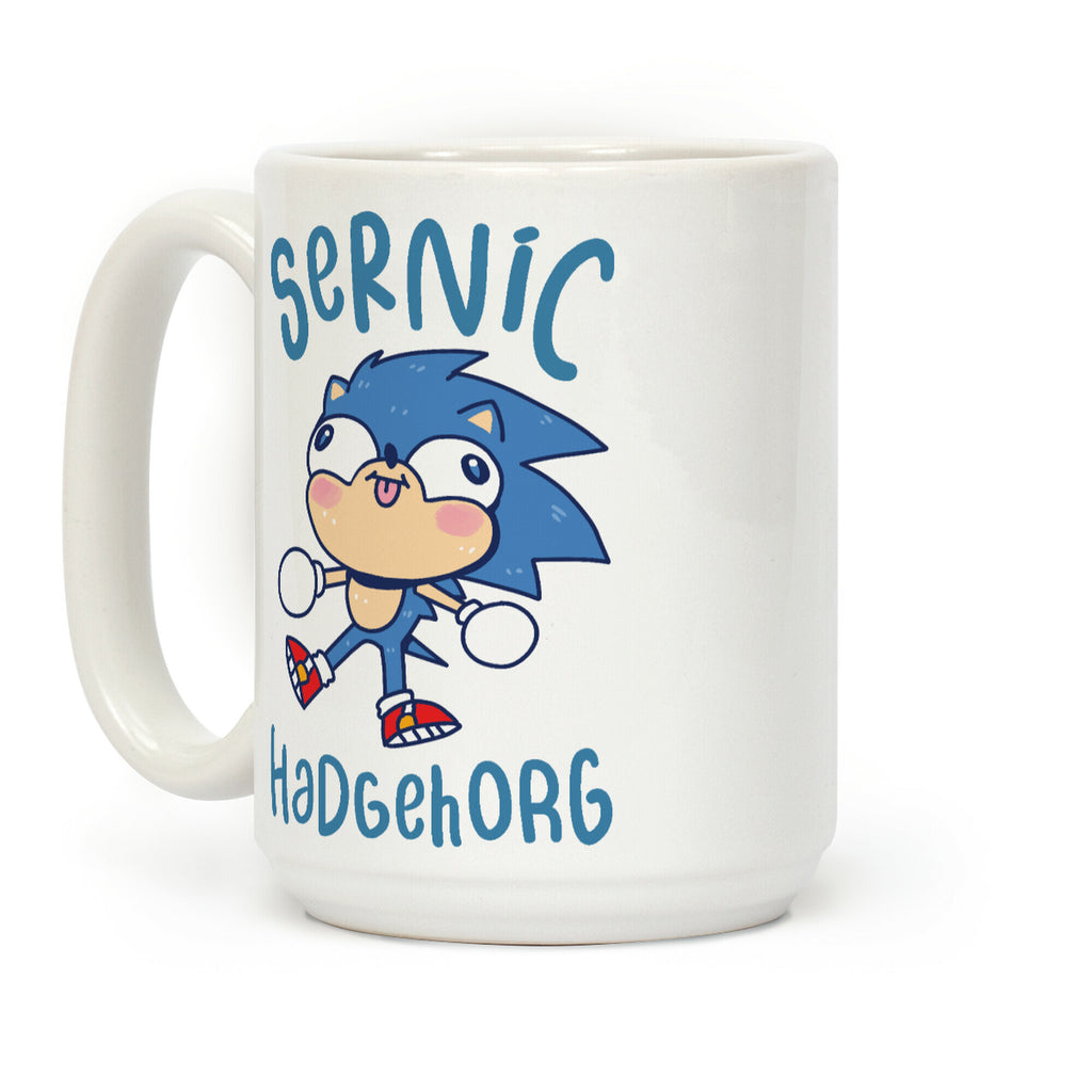 Derpy Sonic Sernic Hadgehorg Coffee Mug