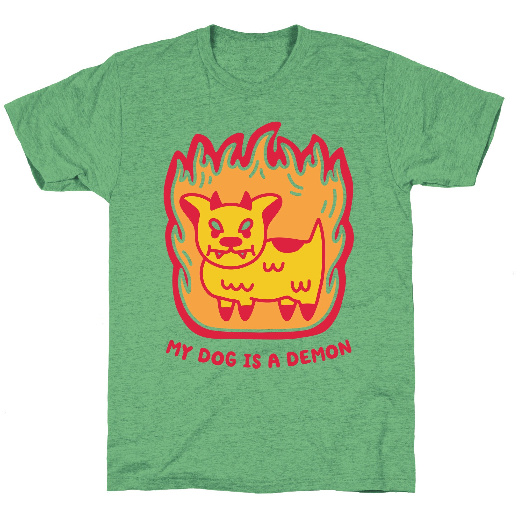 My Dog is a Demon Unisex Triblend Tee
