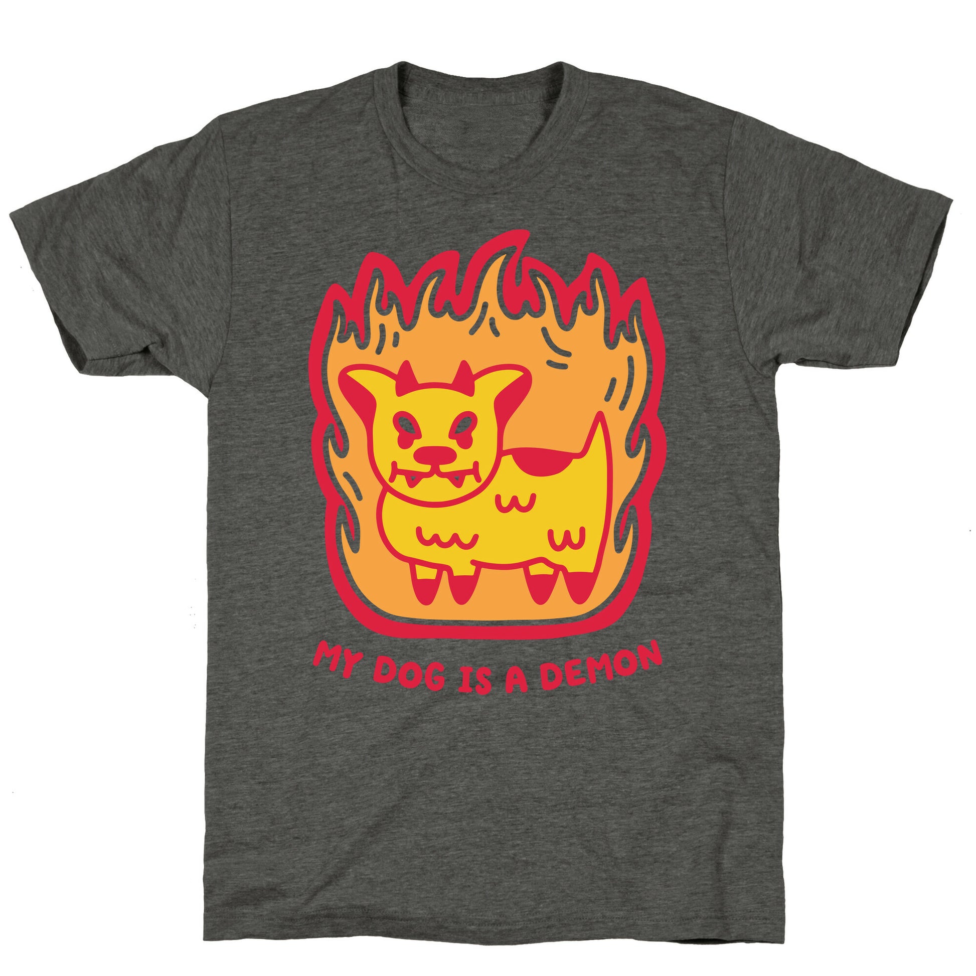 My Dog is a Demon Unisex Triblend Tee