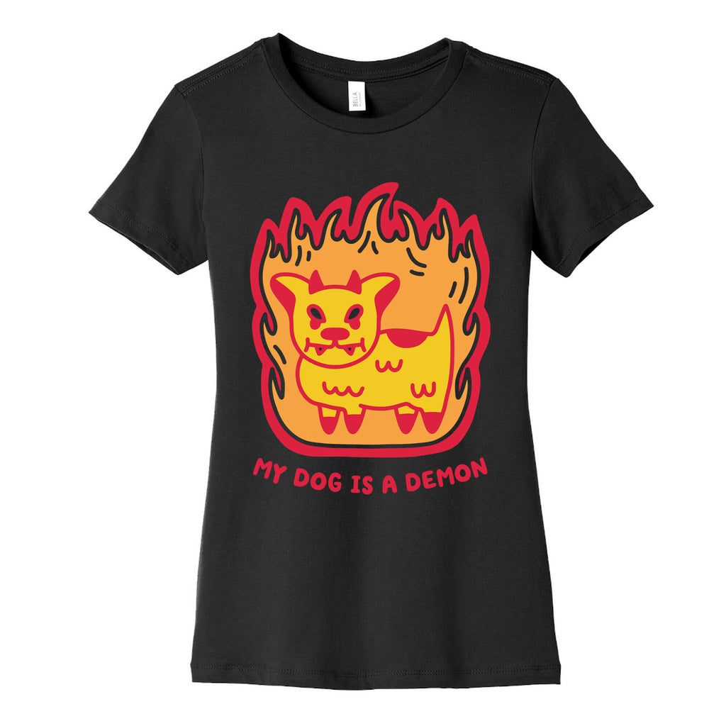 My Dog is a Demon Women's Cotton Tee