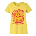My Dog is a Demon Women's Cotton Tee