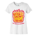 My Dog is a Demon Women's Cotton Tee