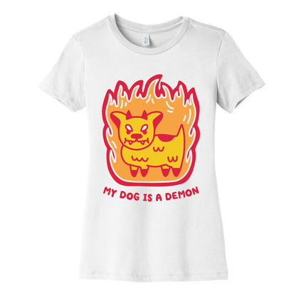 My Dog is a Demon Women's Cotton Tee