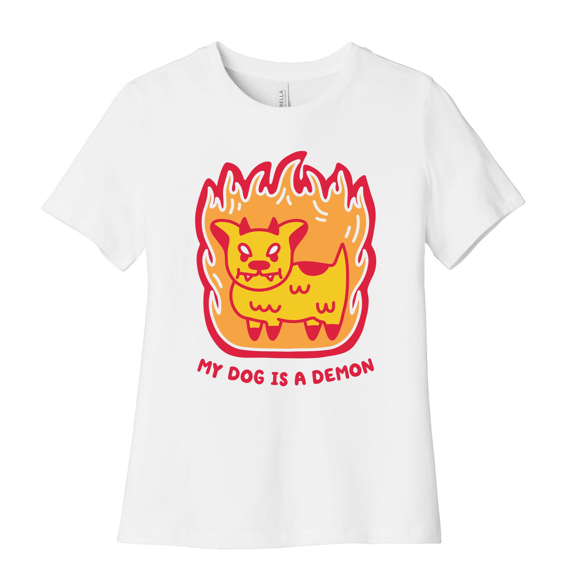 My Dog is a Demon Women's Cotton Tee