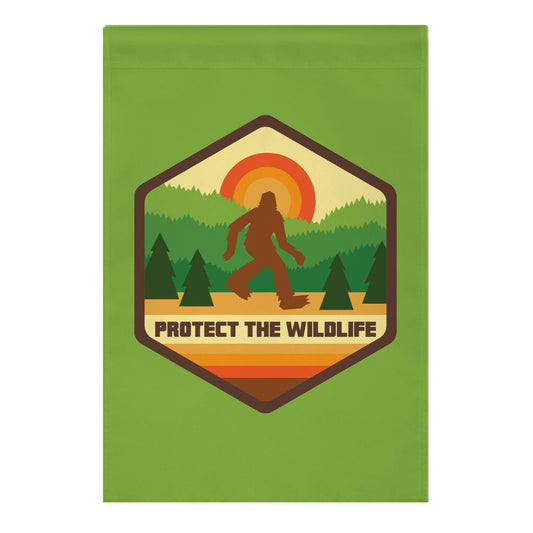 Protect The Wildlife (Bigfoot) Garden Flag