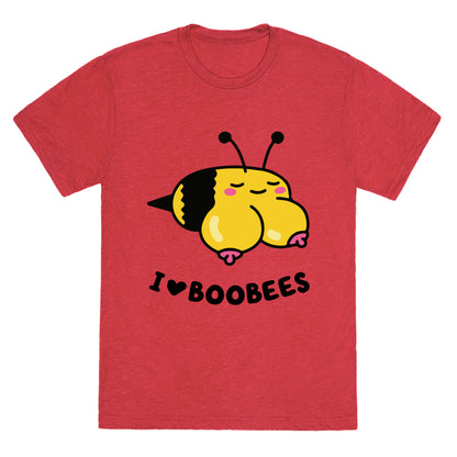I Love Boobees Unisex Triblend Tee