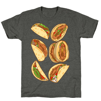 Taco Vulvas Pattern  Unisex Triblend Tee