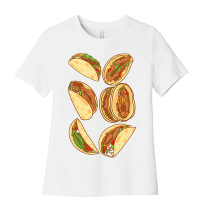 Taco Vulvas Pattern  Women's Cotton Tee