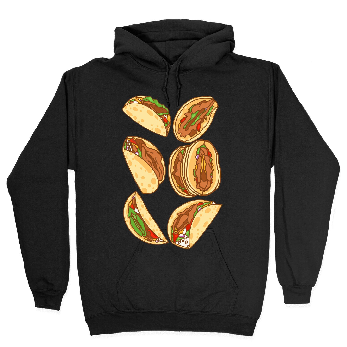 Taco Vulvas Pattern Hoodie