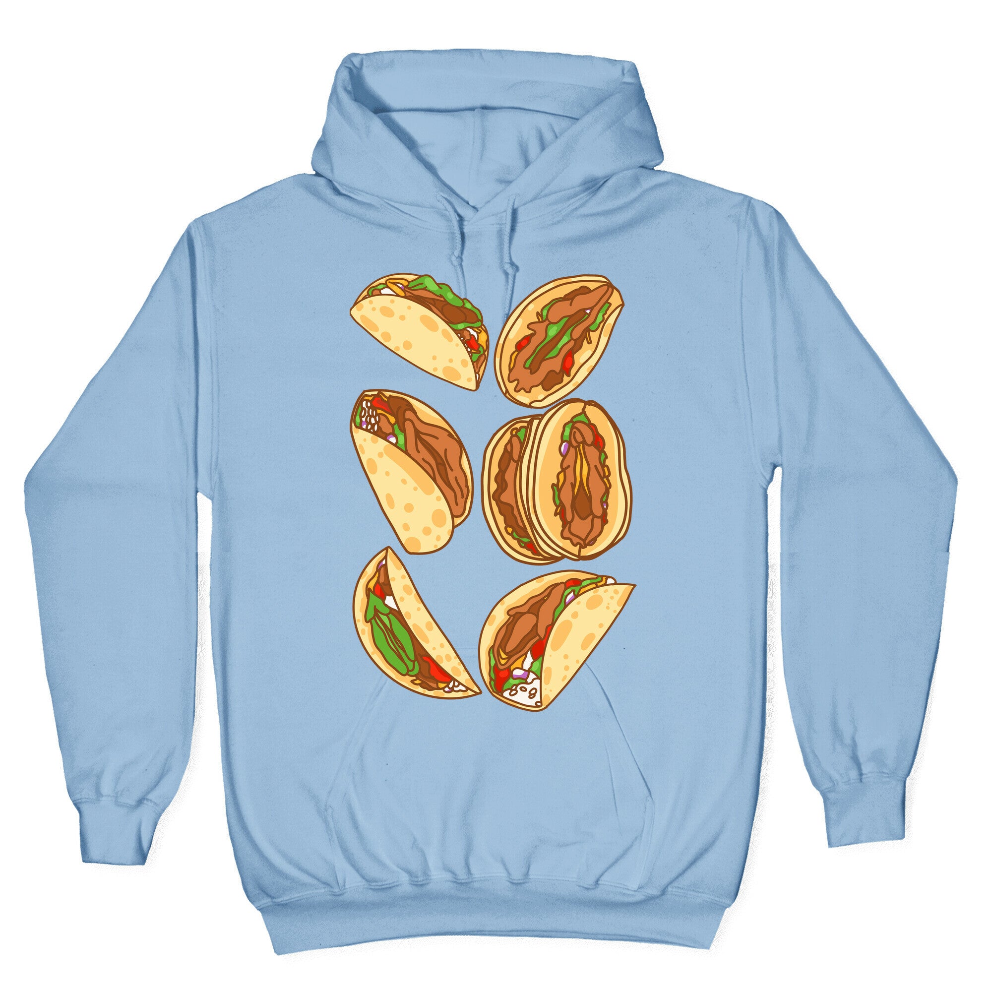 Taco Vulvas Pattern Hoodie