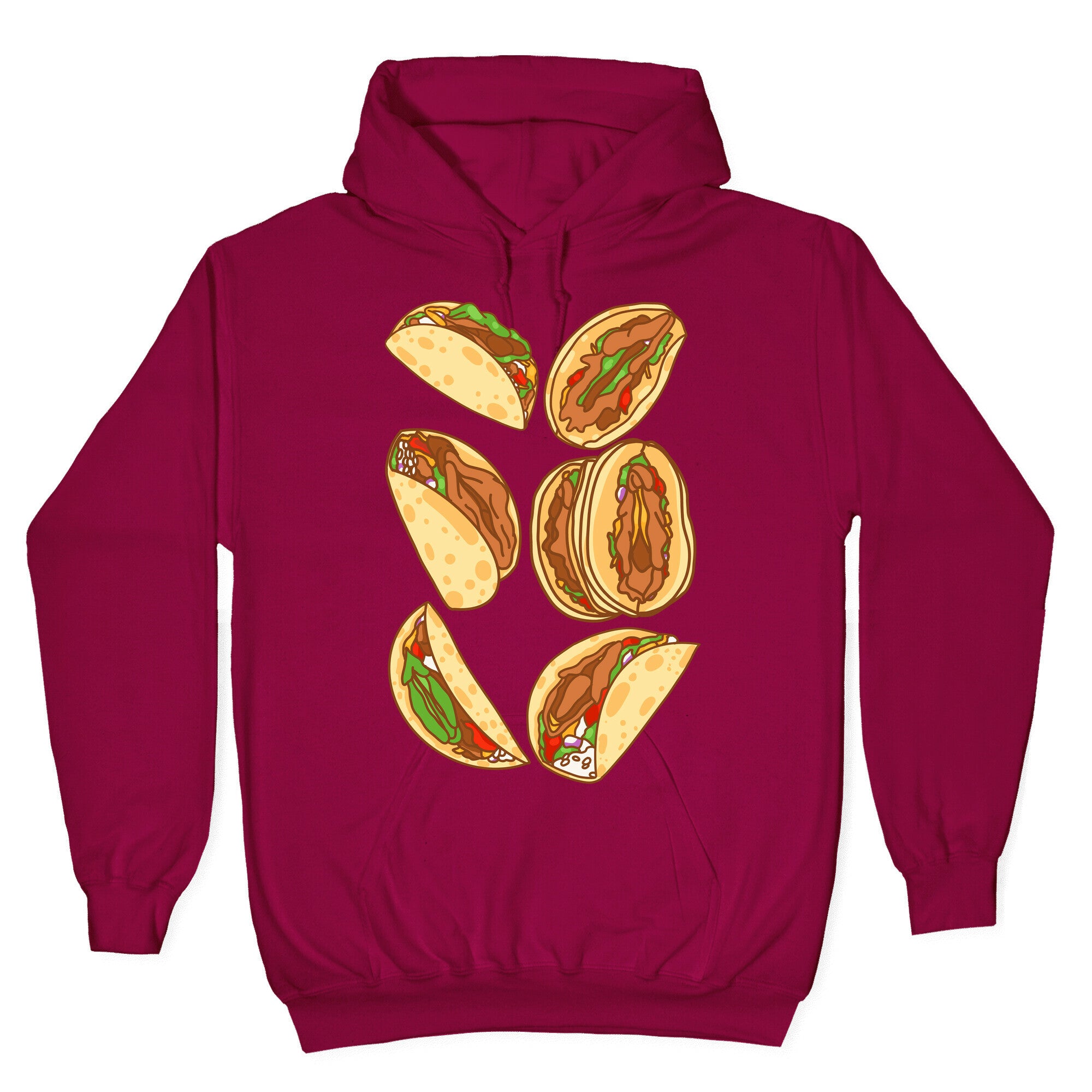 Taco Vulvas Pattern Hoodie