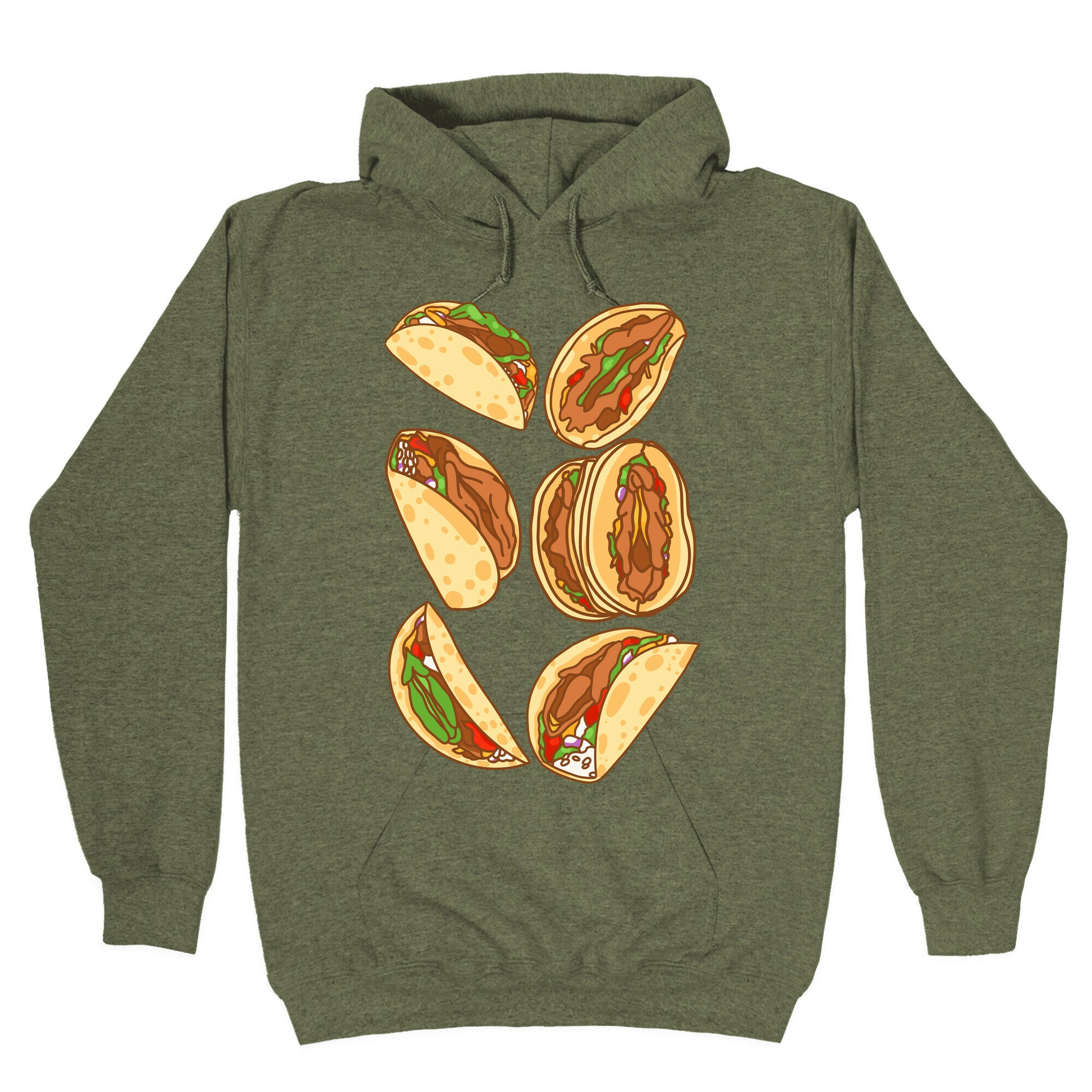 Taco Vulvas Pattern Hoodie