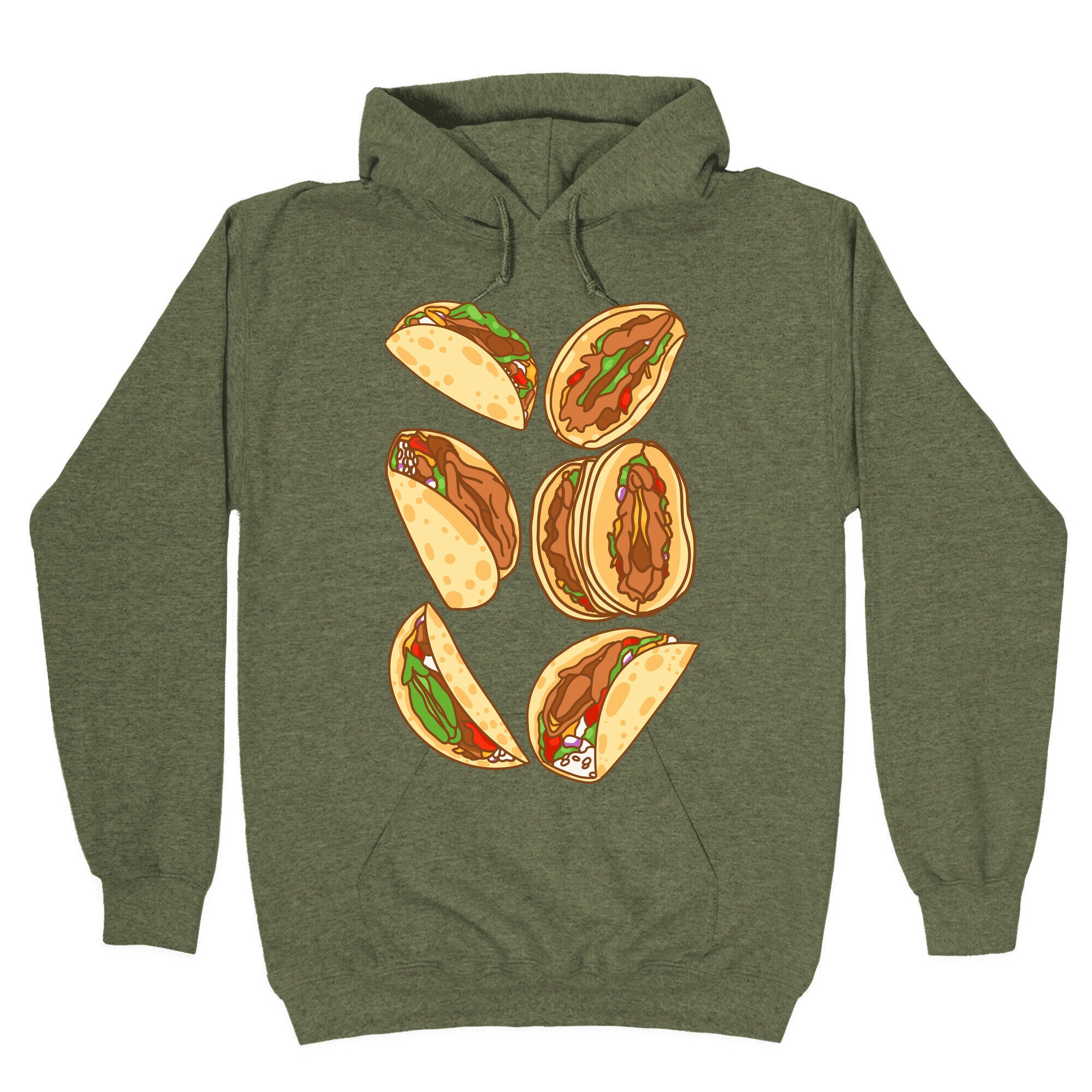 Taco Vulvas Pattern Hoodie