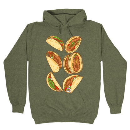 Taco Vulvas Pattern Hoodie