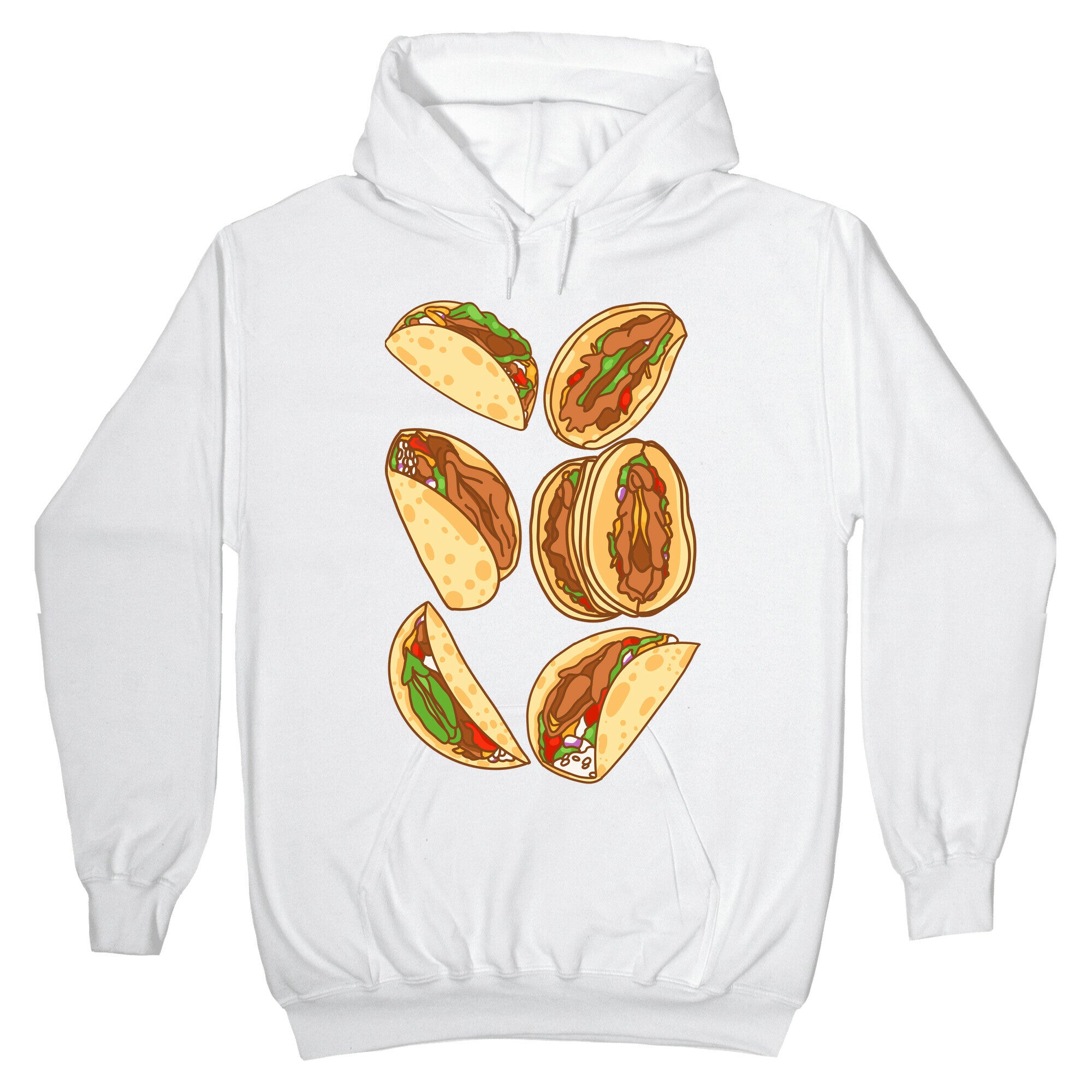 Taco Vulvas Pattern Hoodie