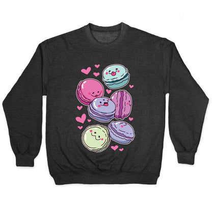 Cute Macarons Pattern Crewneck Sweatshirt