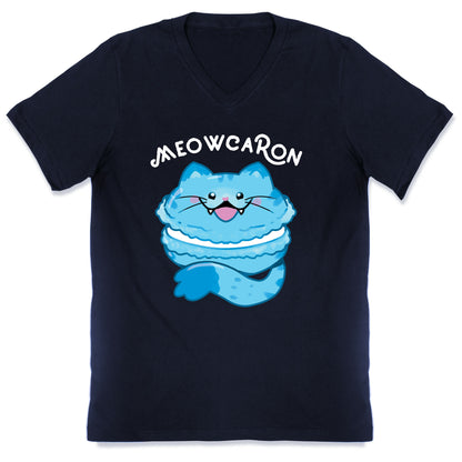 Meowcaron V-Neck