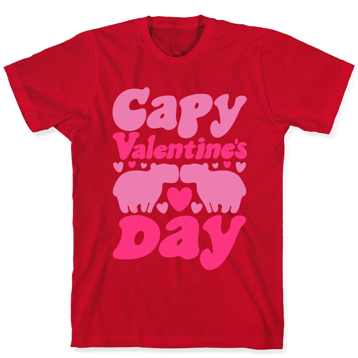 Capy Valentine's Day Capybara Parody T-Shirt